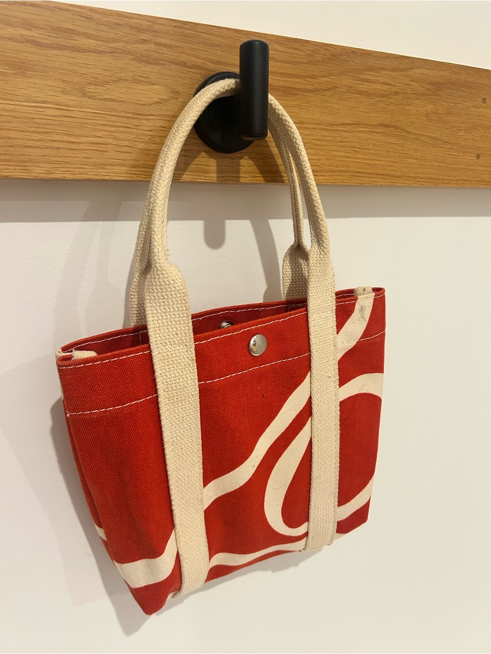 Vintage Angela Adams Canvas Mini Tote Bag (Made in Maine)